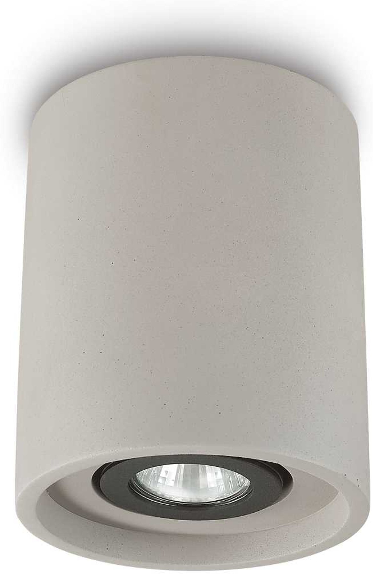 Loftlampe Ideal Lux Oak beton Ø13,5 cm GU10 fatning 35W indendørs