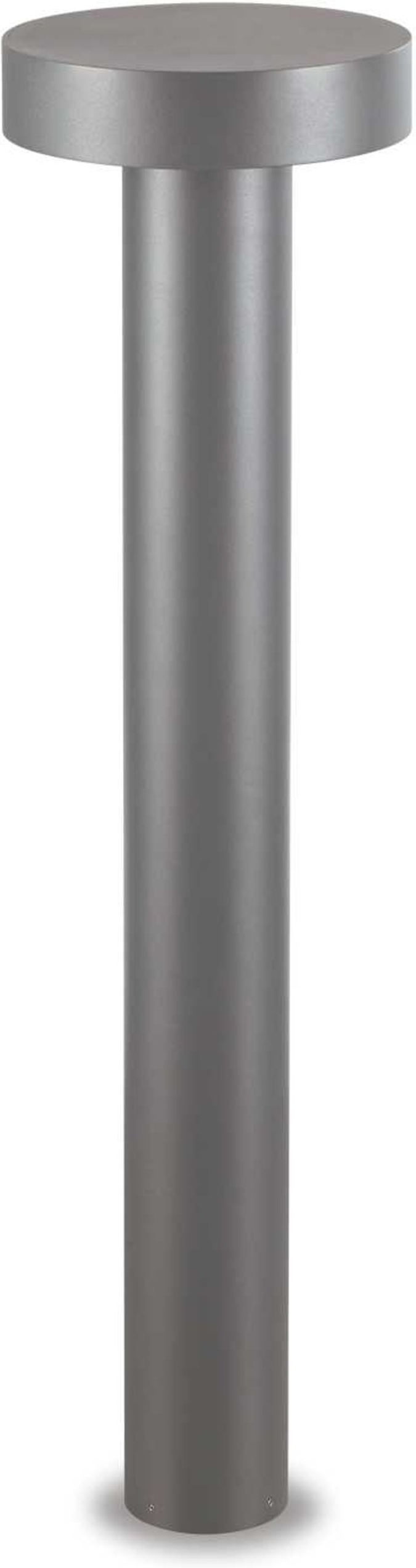 Udendørs gulvlampe Ideal Lux Tesla antracit IP44 Ø20,5xH80 cm havebelysning aluminium
