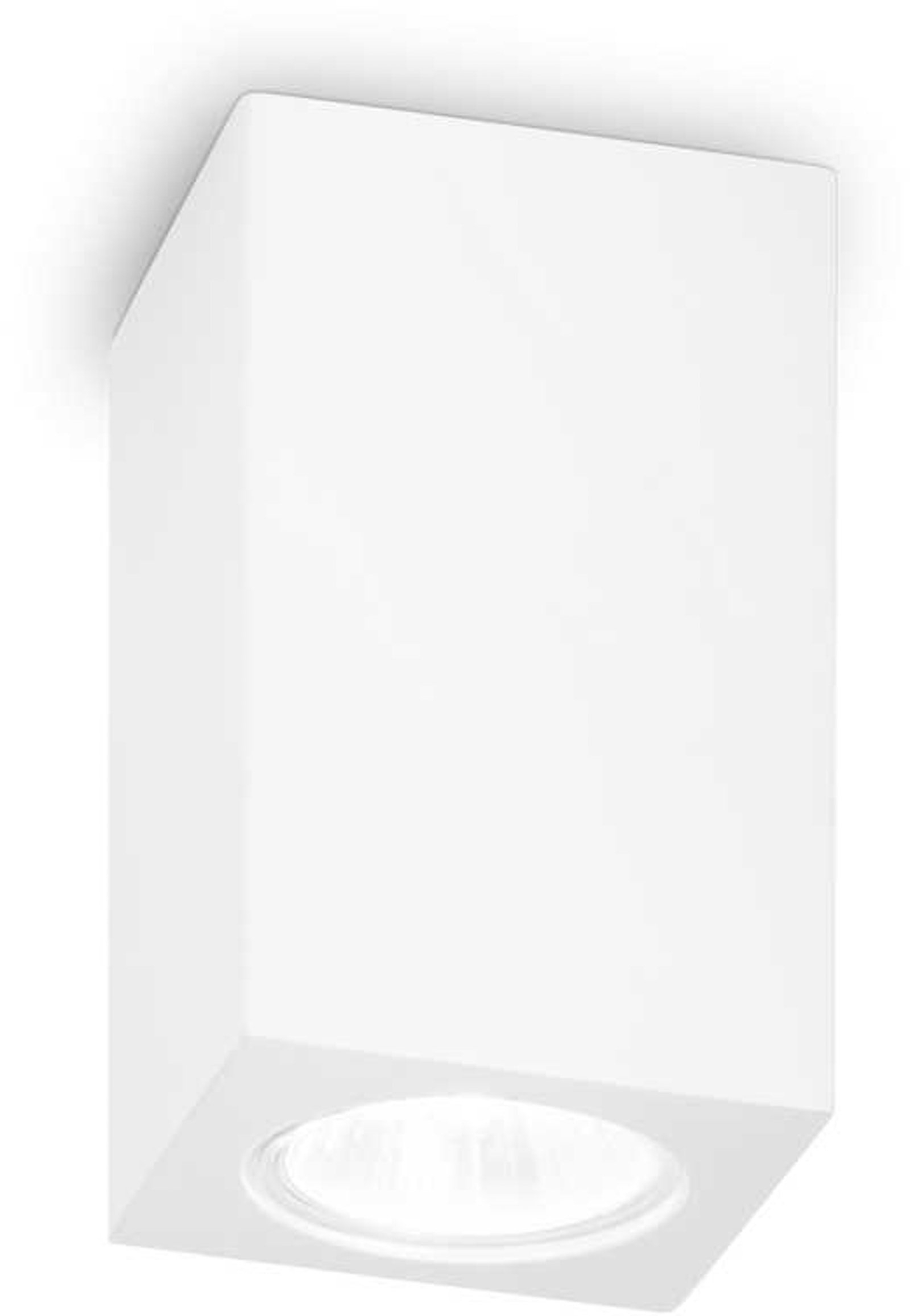 Loftlampe Ideal Lux Tower, hvid gips, 11Ã7Ã7 cm, GU10 downlight