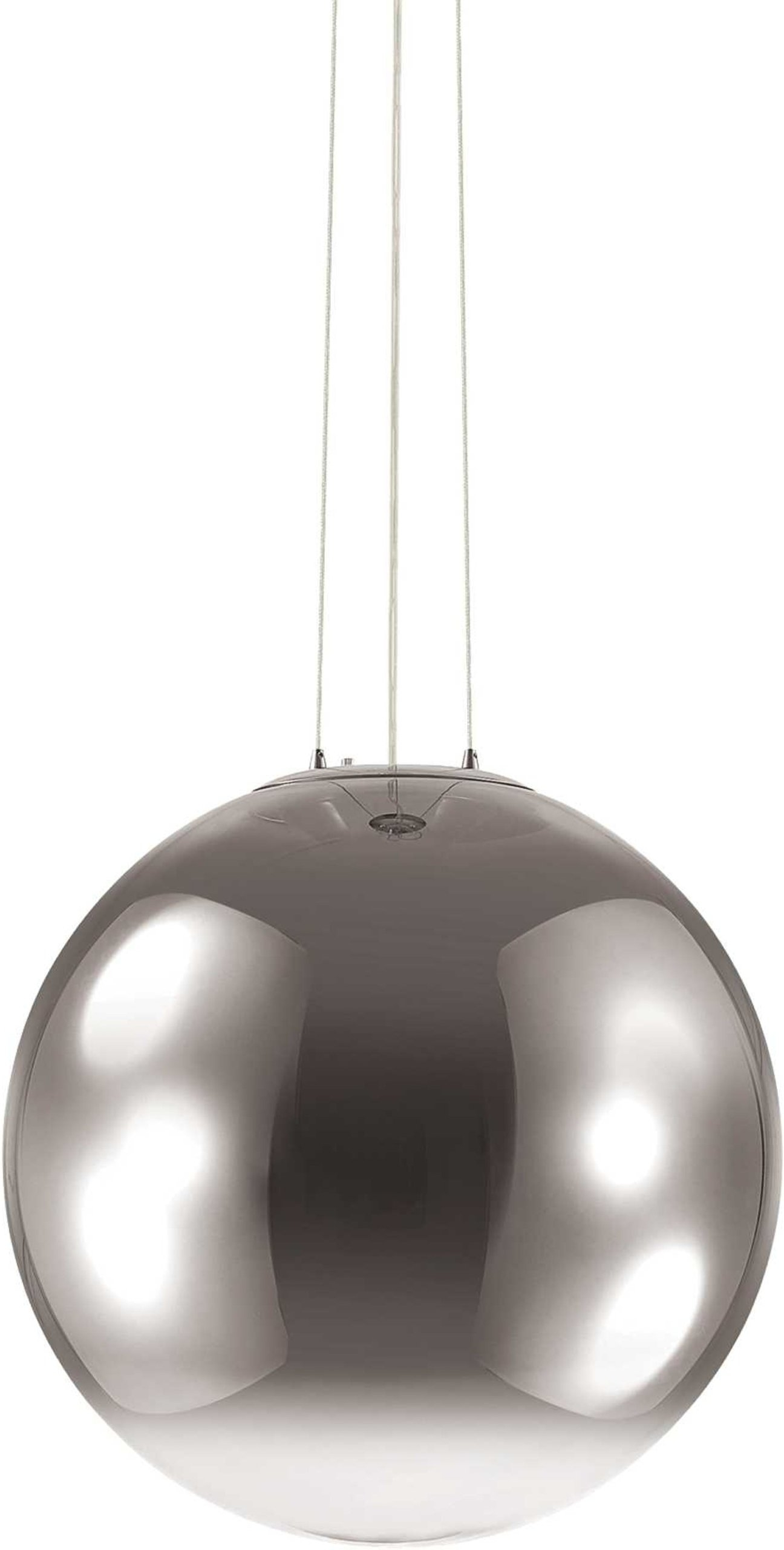Pendel loftlampe Ideal Lux Mapa Fade Ø50 x H56 - 265 cm glas krom justerbar