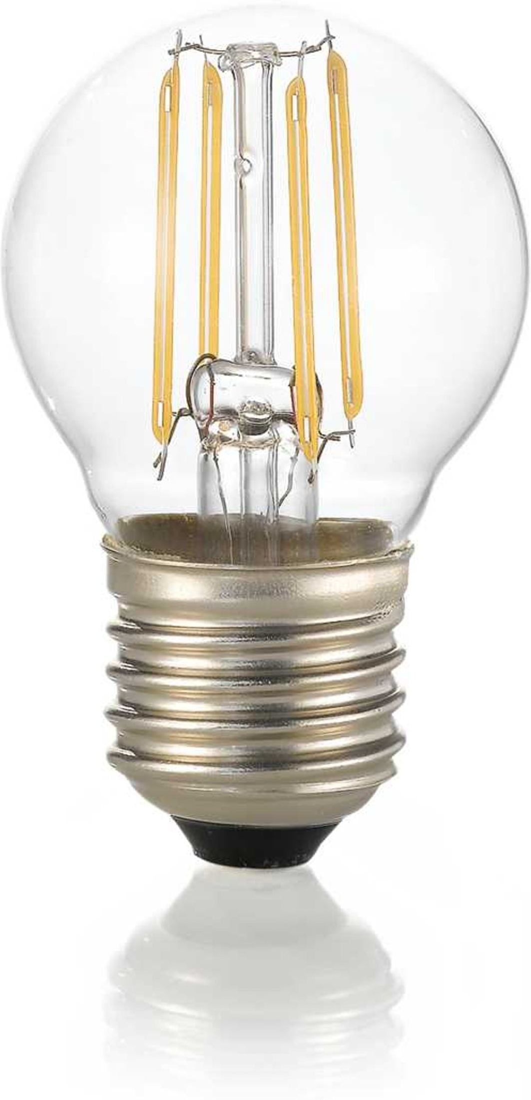 LED-lyspære Ideal Lux E27-serie 4W 370 lm 3000K klar glas dimbar Ø4,5 cm