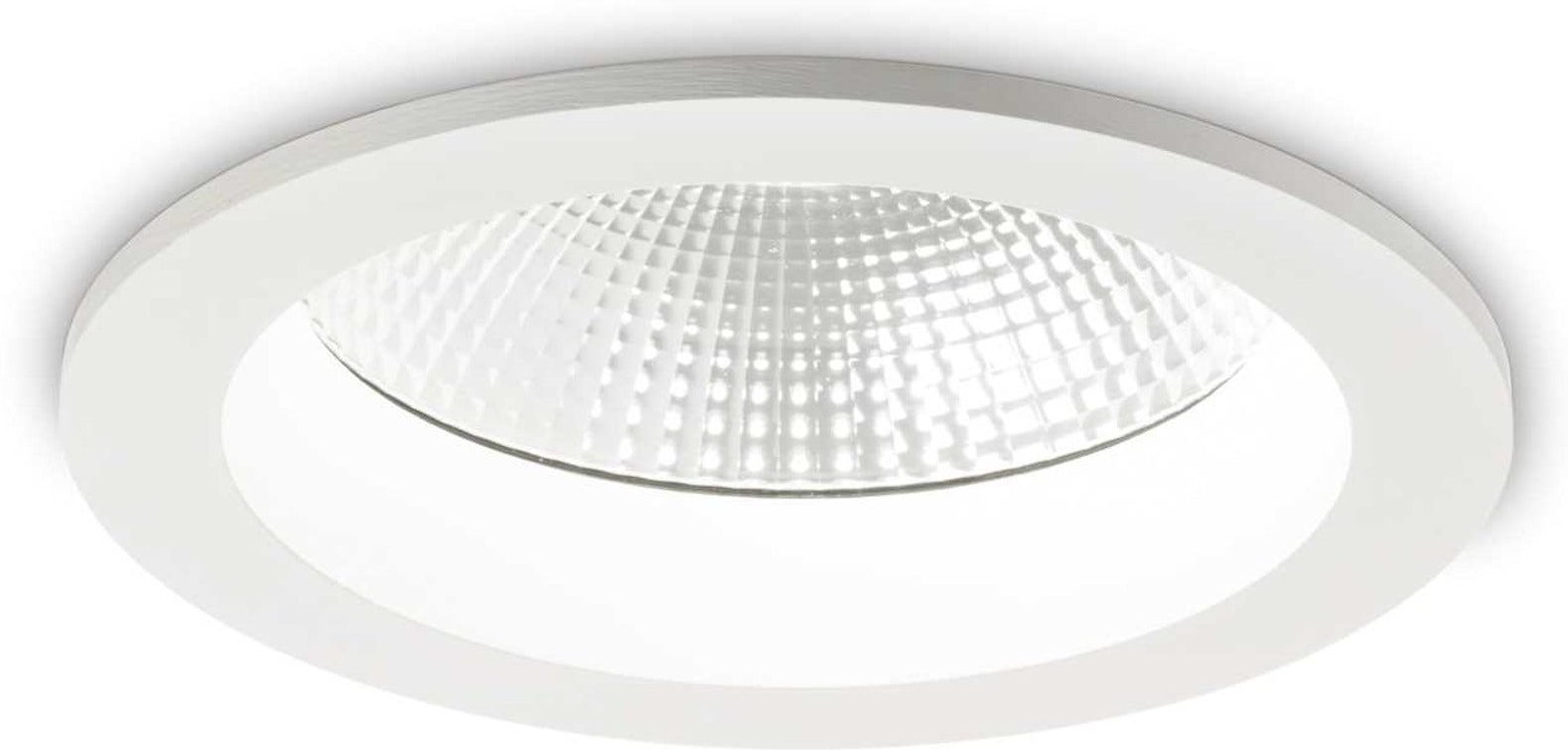 Indbygningslampe Ideal Lux Basic Accent 30W 3150 lm 4000 K Ø18,3 cm IP44