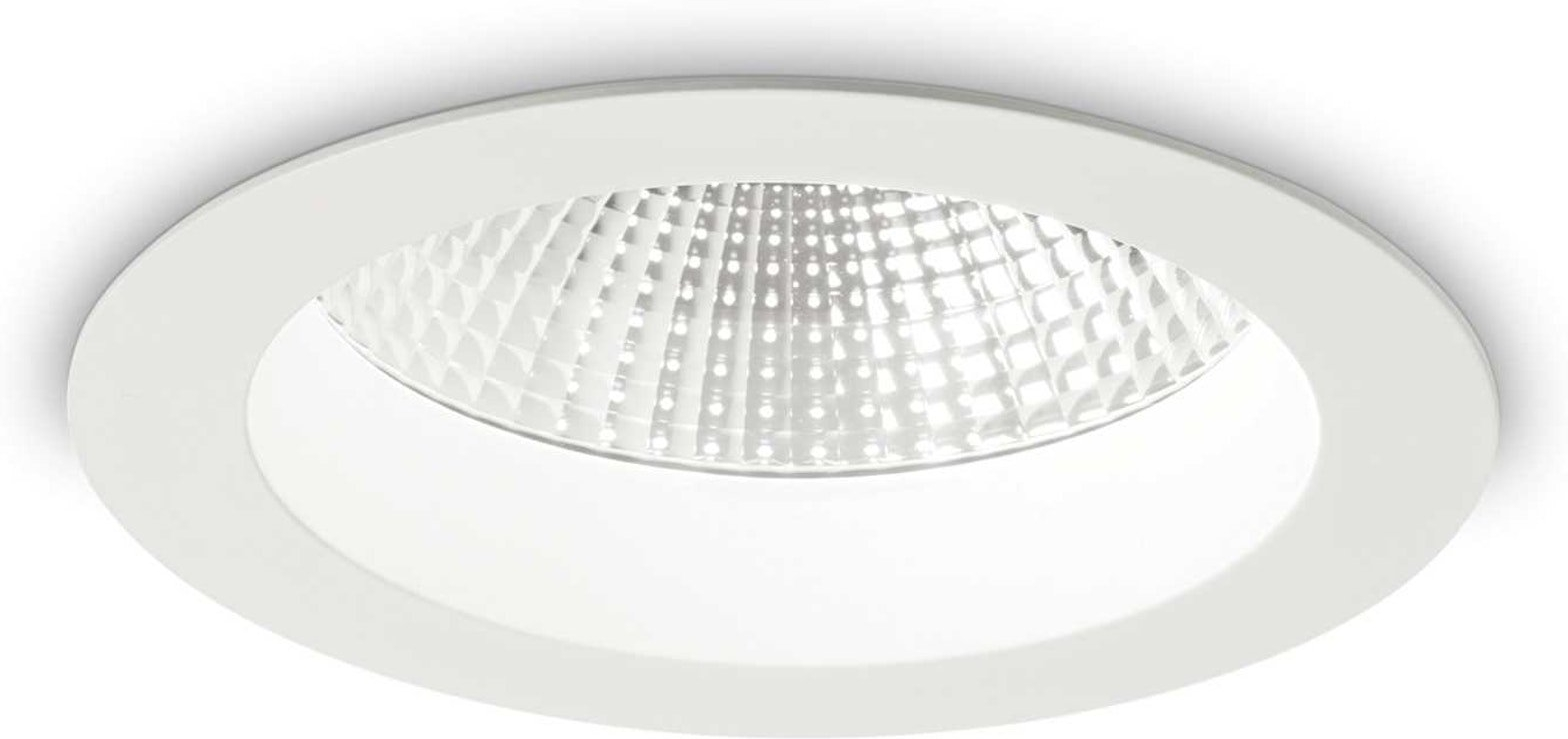 Indbygningslampe Ideal Lux Basic Accent Ø14,4ÃH7,1 cm LED 1900 lm 3000 K IP44
