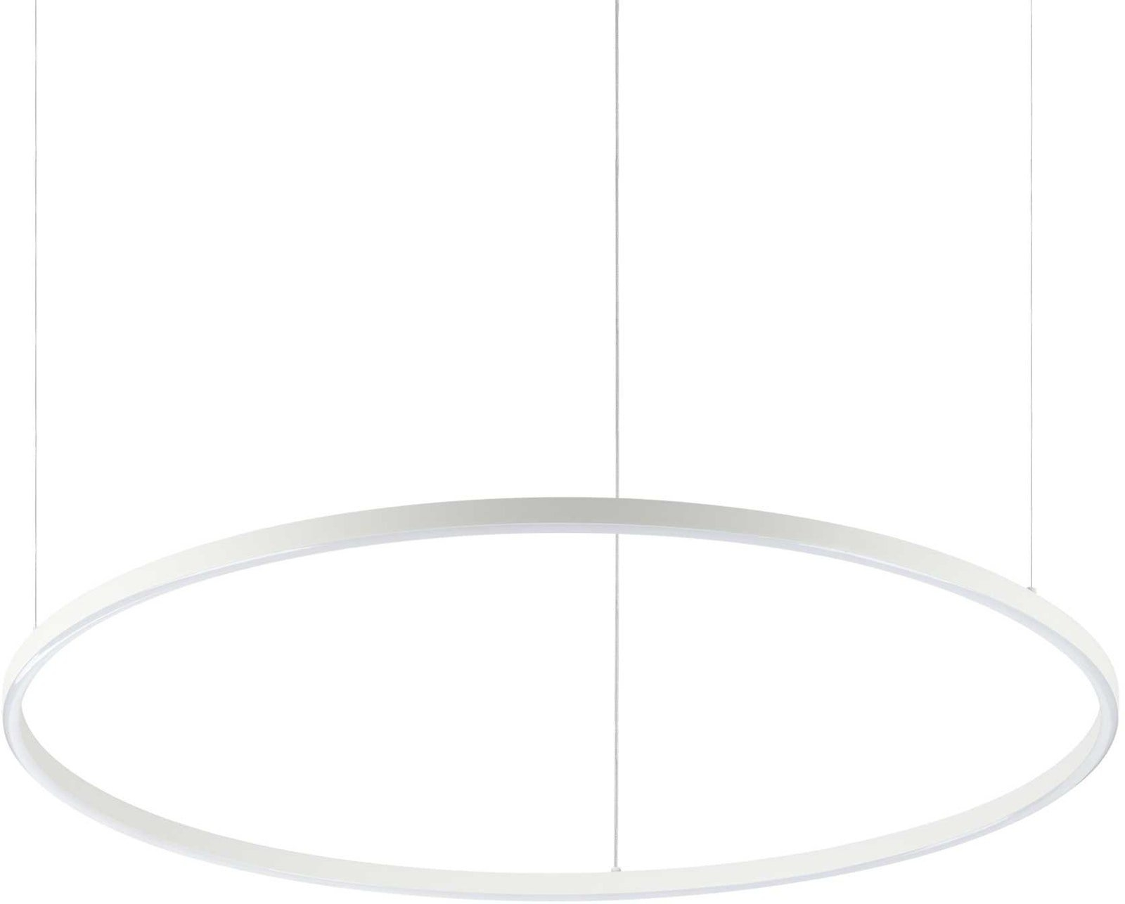 Pendellampe Ideal Lux Oracle Slim Ø900 mm hvid integreret LED 51W 4060 lm 3000 K højdejusterbar 90 - 2050 mm