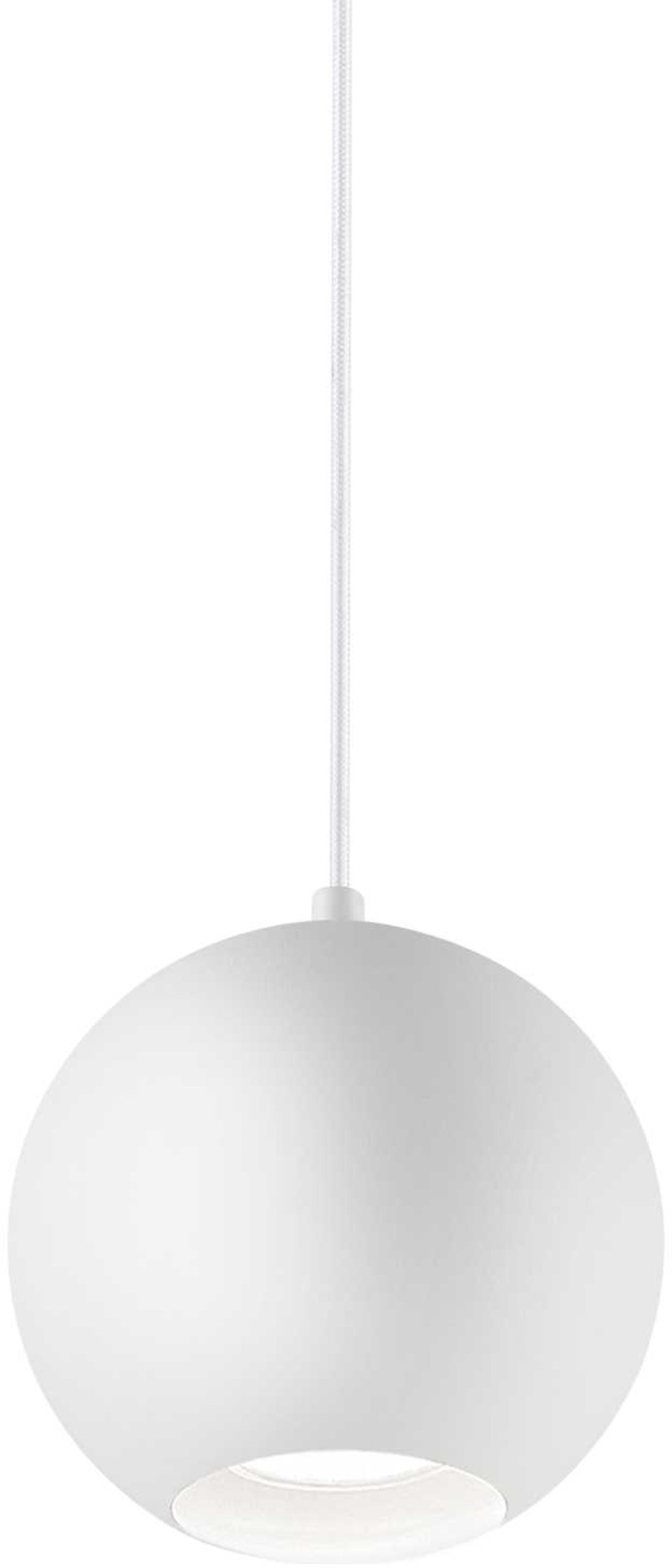 Pendel lampe Ideal Lux Mr Jack hvid Ø150 mm H 200 - 2290 mm i metal loftslampe