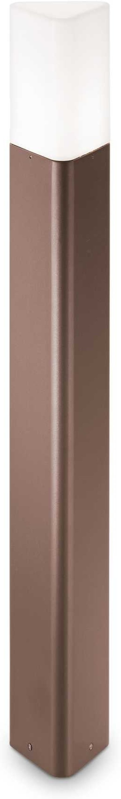 Udendørs gulvlampe Ideal Lux Pulsar  -  aluminium og metal, kaffefarvet, IP44, E27, 42W, H80 cm