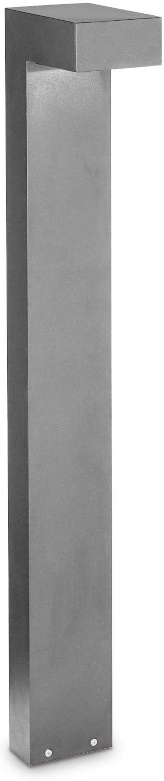 Udendørs gulvlampe Ideal Lux Sirio grå IP44 aluminium/metal H80 x B10 x L16 cm