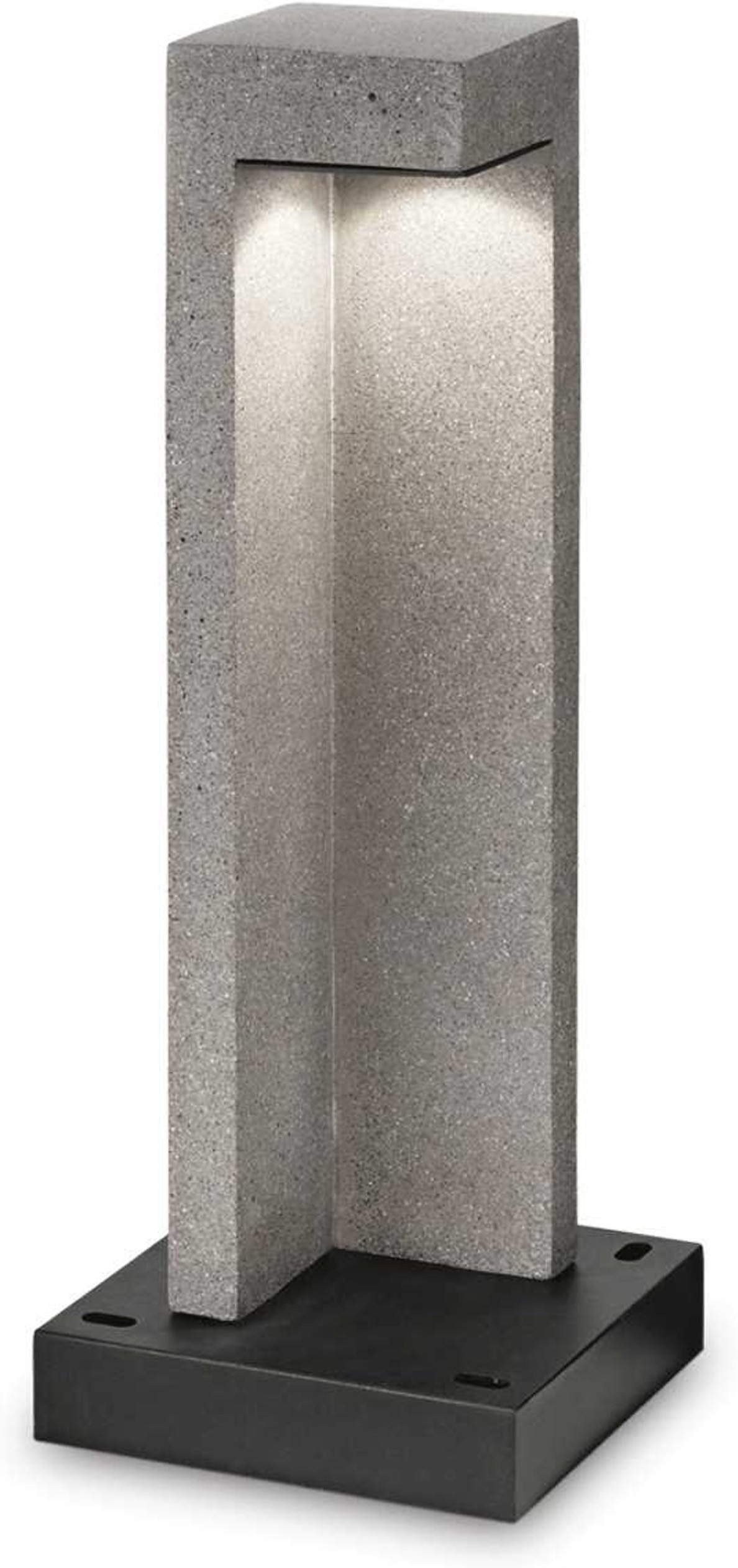Udendørs gulvlampe Ideal Lux Titano granit/sort IP55 LED 9W 3000K varmt hvidt lys havebelysning