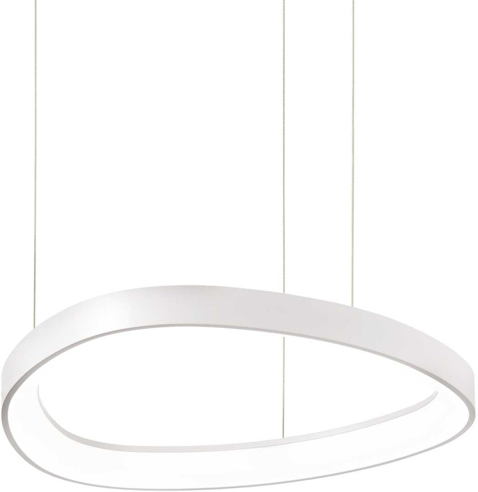 Pendellampe Ideal Lux Gemini LED hvid højdejusterbar