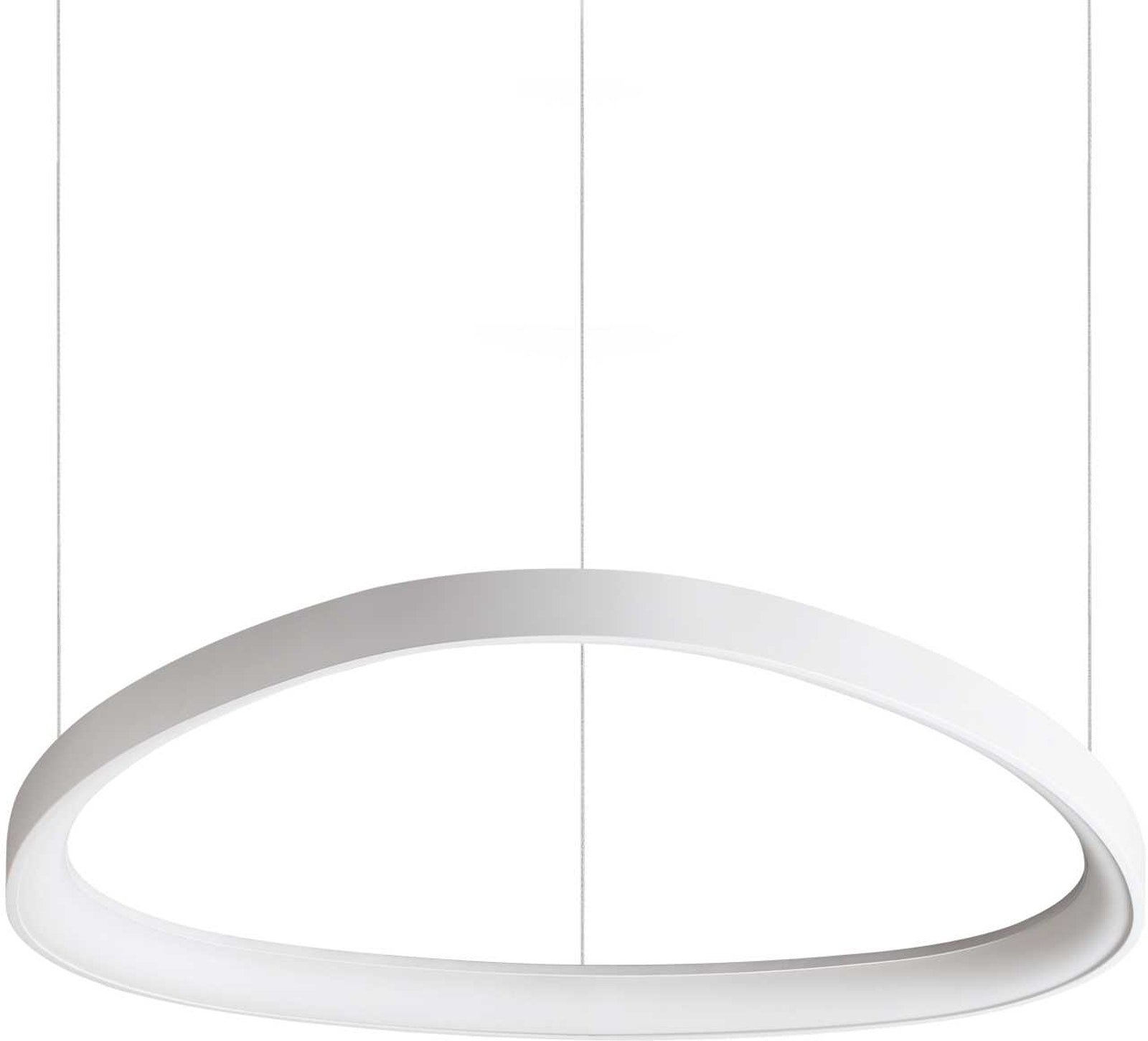 Pendellampe Ideal Lux Gemini LED 48W 4950 lm 3000 K hvid Ø610 mm justerbar H185-1515 mm