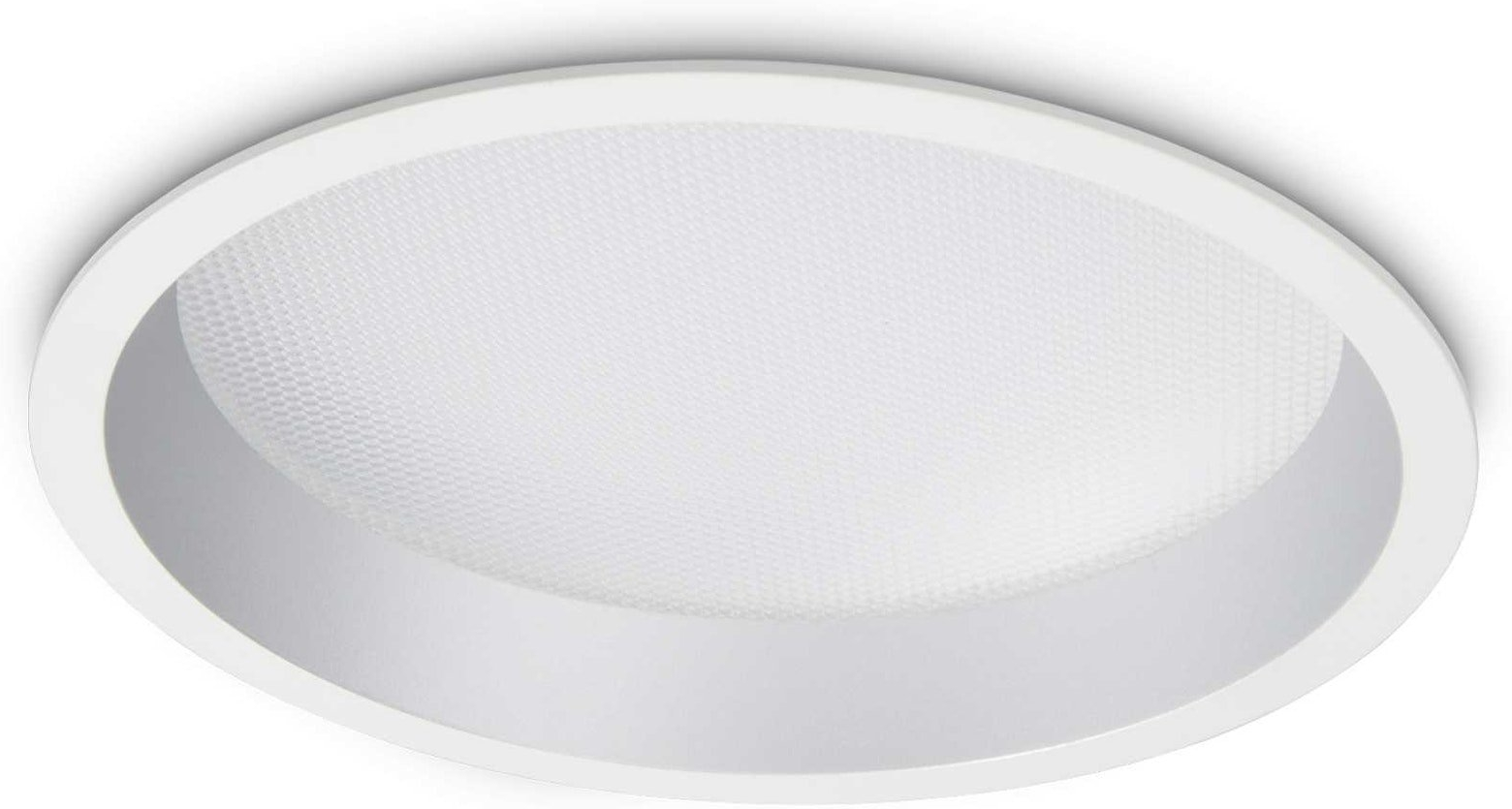 Indbygningsdownlight Ideal Lux Deep i aluminium Ø21 cm 3200 lm 3000 K LED IP20