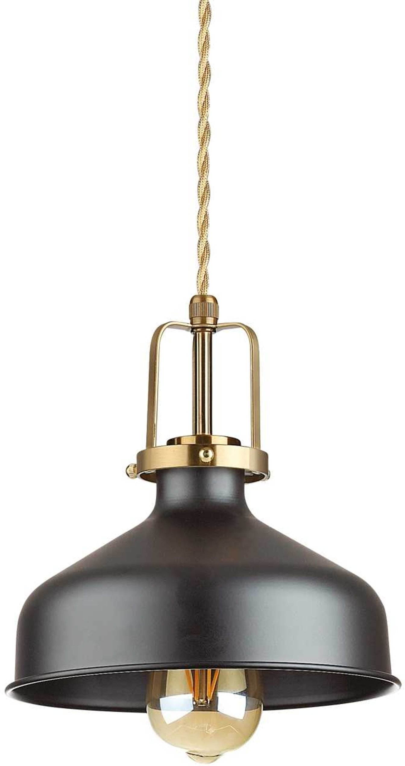 Pendellampe Ideal Lux Eris loftlampe Ø33 cm sort metal