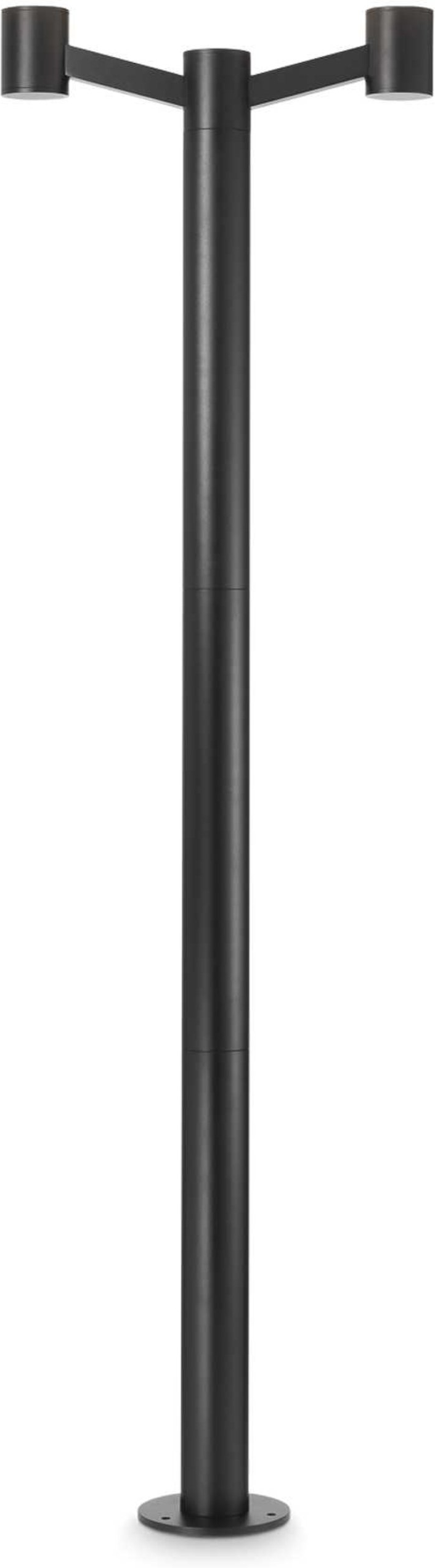 Udendørs gulvlampe Ideal Lux Clio H197 cm sort aluminium IP44