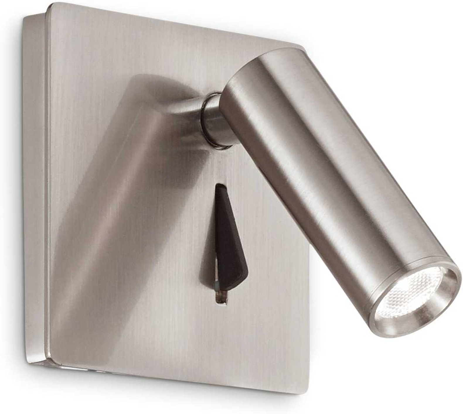 Væglampe Ideal Lux Lite integreret LED 3W 200 lm 3000 K nikkel metal H8,5ÃB9ÃL8,5 cm