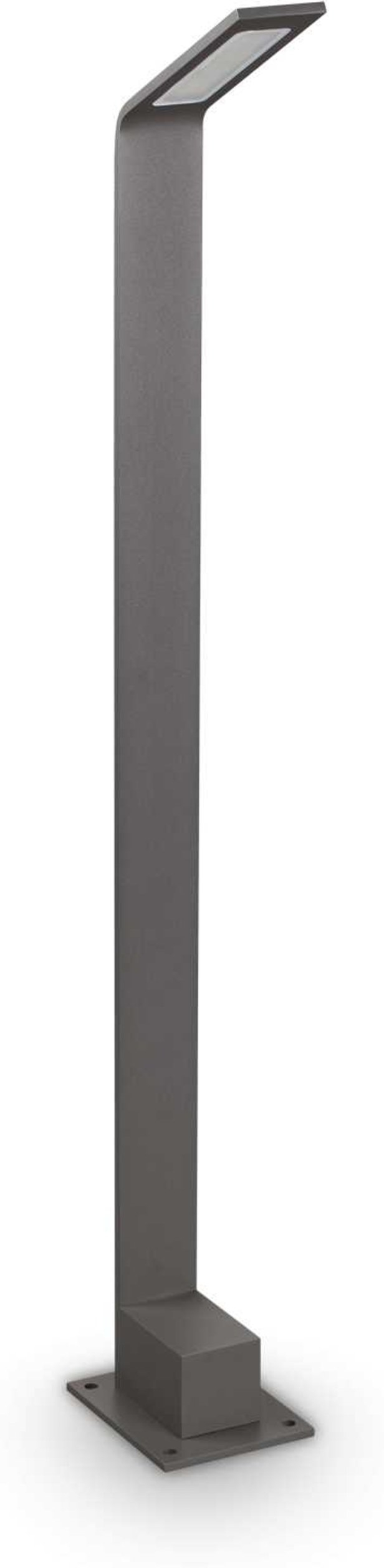 Udendørs gulvlampe Ideal Lux Agos LED 670 lm varmt lys antracit IP54