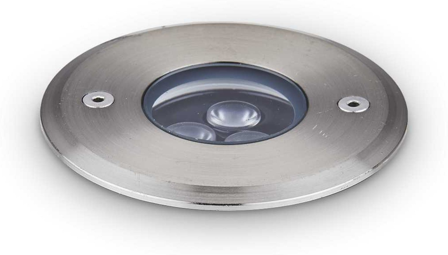 Nedgravningsspot Ideal Lux Floor LED IP67 Ø9 cm stål/sort
