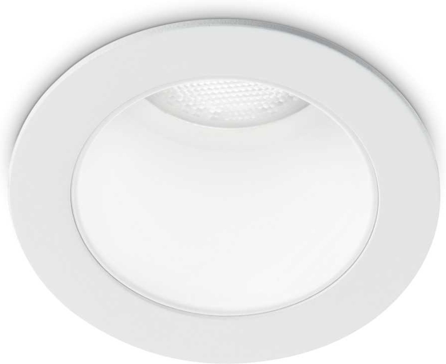 Indbygningslampe Ideal Lux Quark LED 550 lm 3000 K Ø4,8ÃH6,1 cm hvid/sort