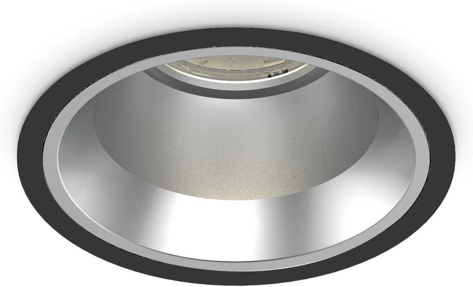 Indbygningslampe Ideal Lux Off LED sort 3400 lm 4000 K Ø16,2ÃH10 cm IP54 aluminium