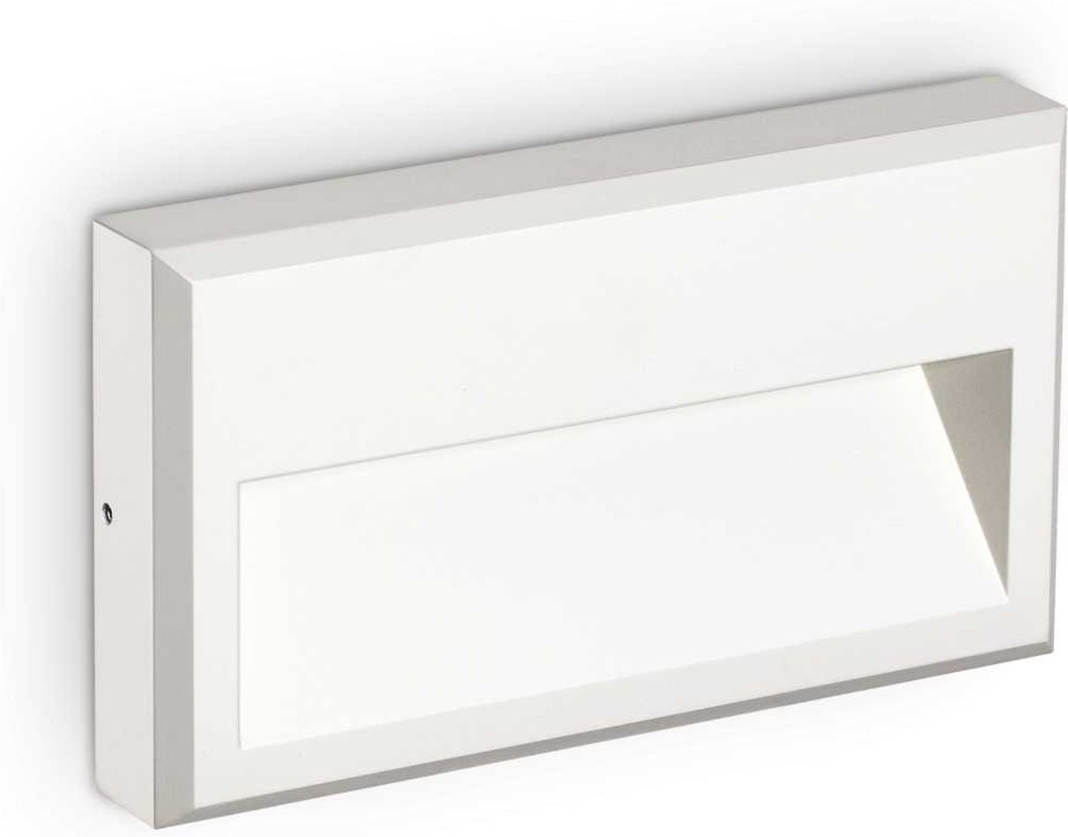 Udendørs væglampe Ideal Lux Febe LED IP65 hvid 22,5x13x3,5 cm