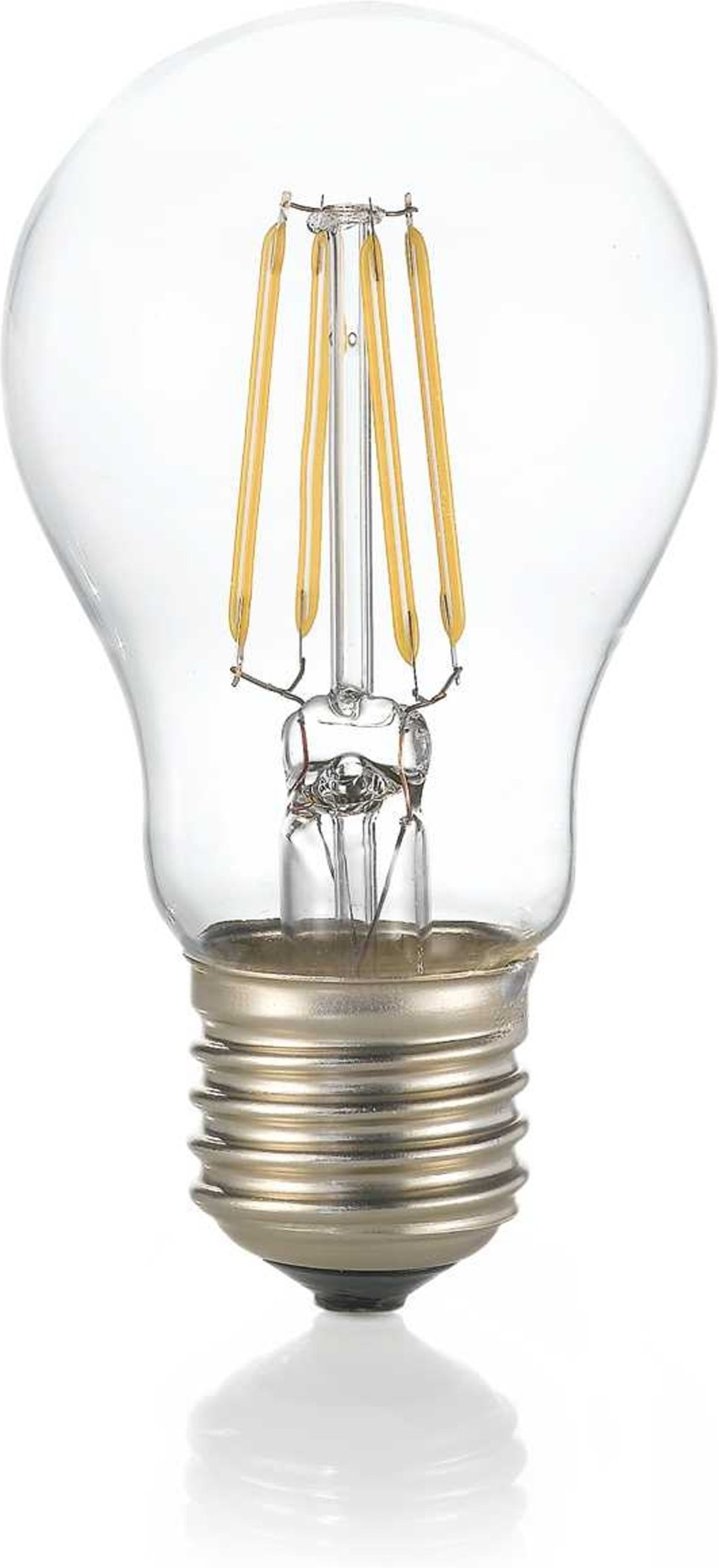 LED-lyspære Ideal Lux E27-serie 8W 930 lm 2700K Ø60Ã105 mm gennemsigtigt glas