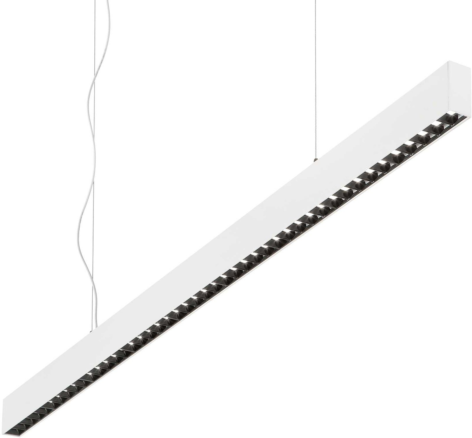 Hængelampe Ideal Lux Office LED-pendel 30W 3100 lm hvid 120 cm justerbar højde 95 - 1500 mm