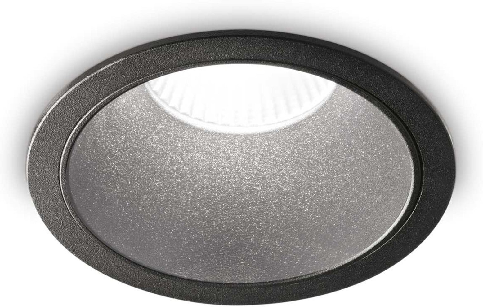 Indbygningslampe Ideal Lux Game rund sort integreret LED 20W 2350 lm 3000 K Ø145