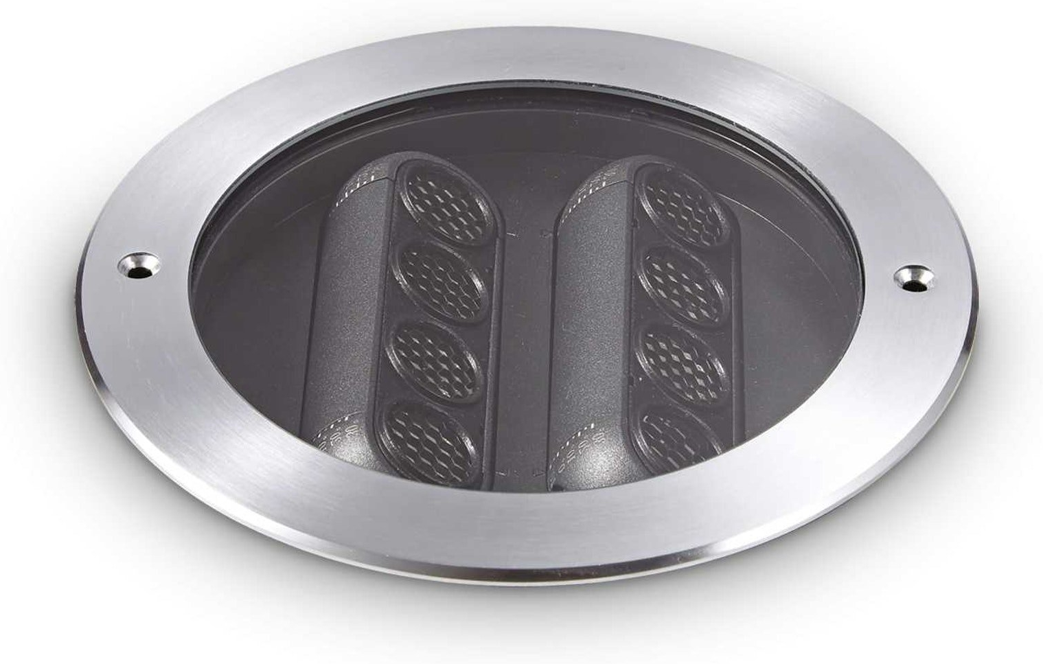 Nedgravningsspot Ideal Lux Taurus LED 13,5W IP67 stål/sort Ø17 cm 1300 lm 3000K