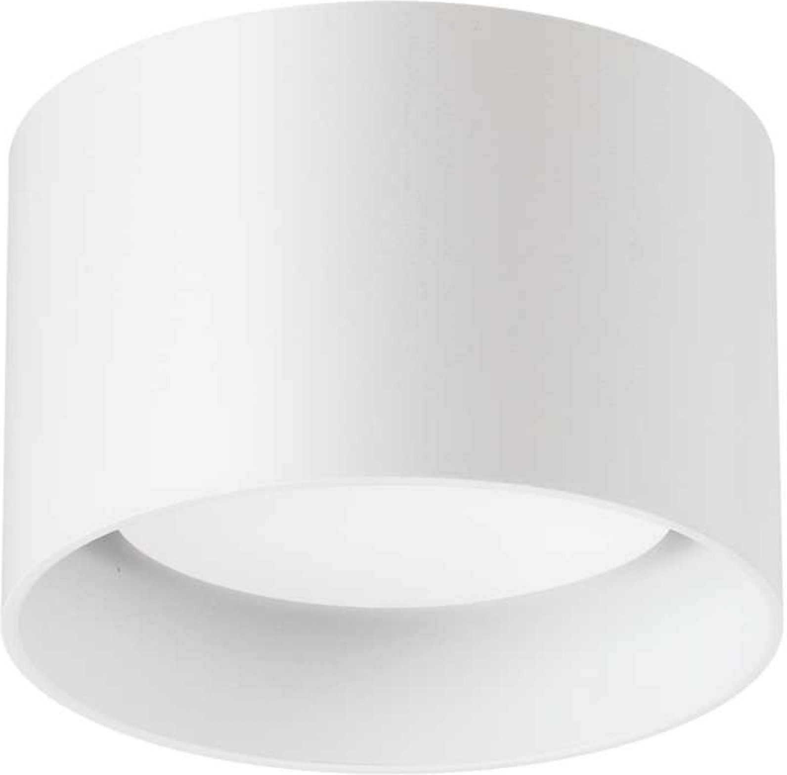 Loftlampe Ideal Lux Spike LED pulverlakeret aluminium hvid Ø10 cm
