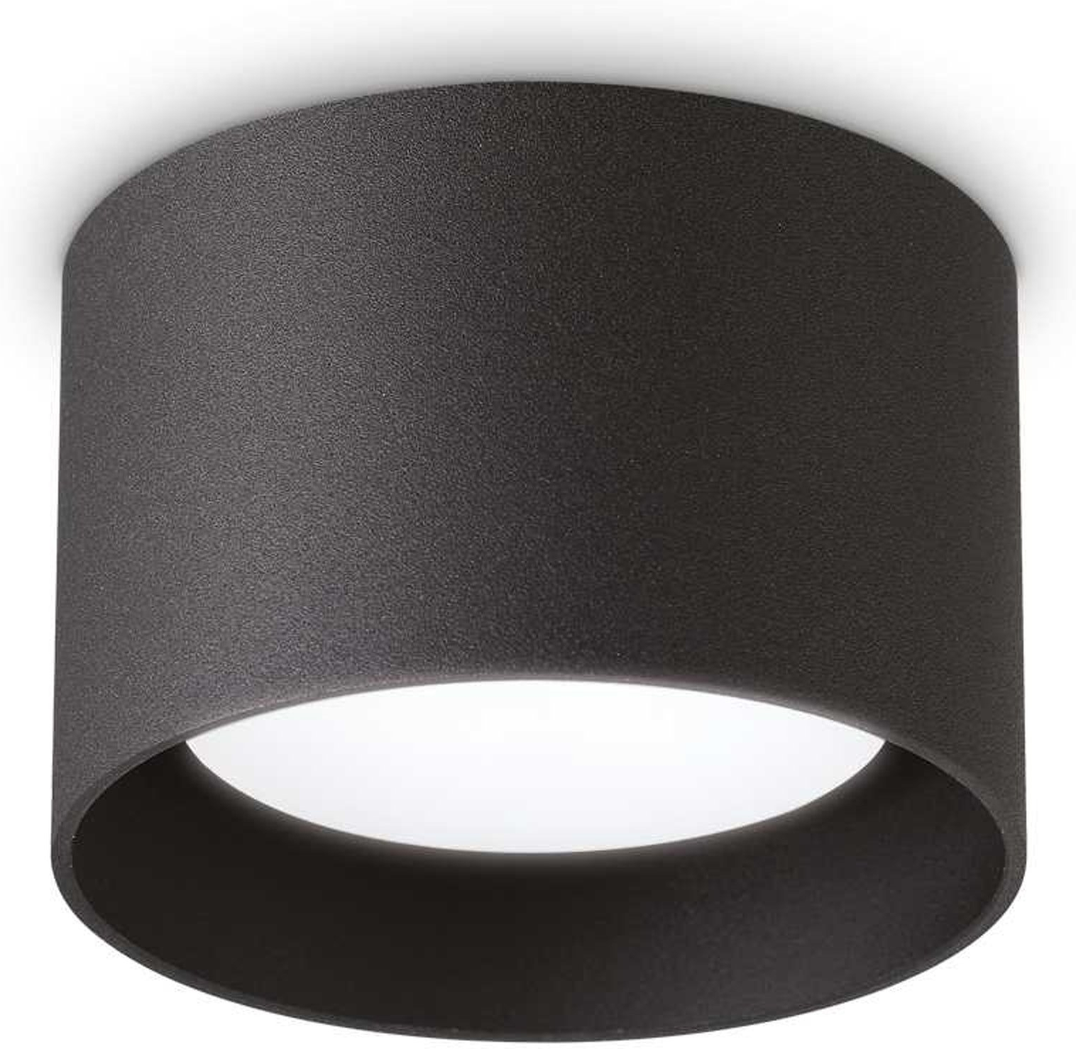 Loftslampe Ideal Lux Spike Ø10 cm sort metal inkl. LED-pære 3000K