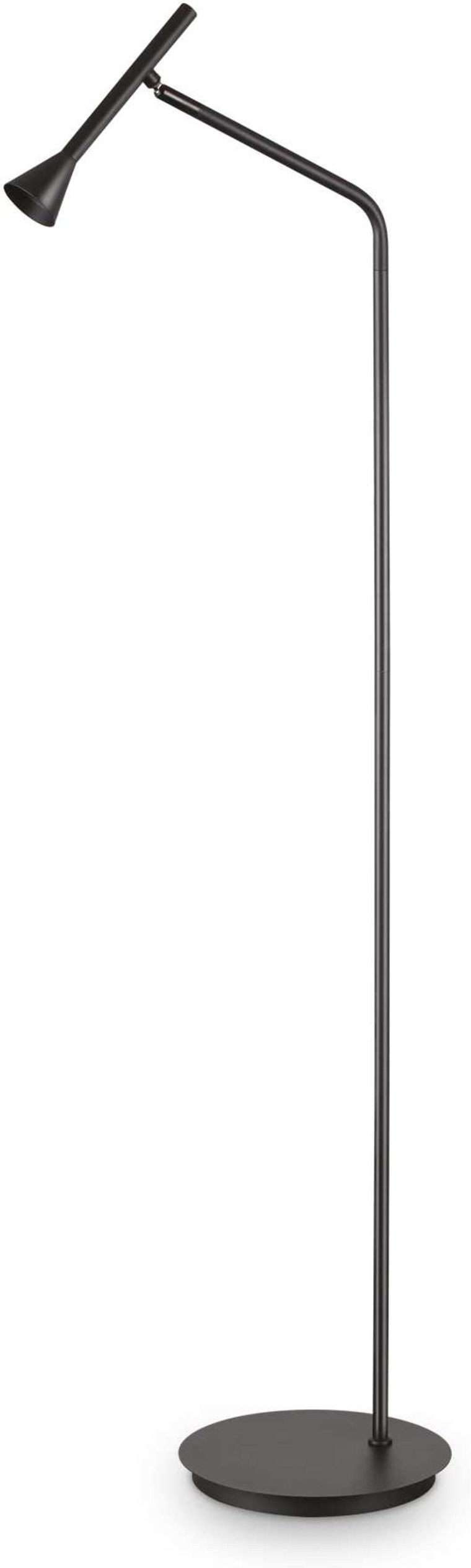 Gulvlampe Ideal Lux Diesis LED 7W justerbar diffuser sort metal Ø28Ã151 cm 660 lm