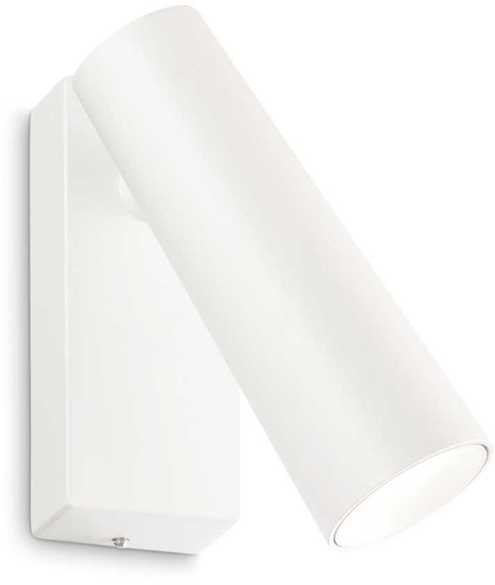 LED-væglampe Ideal Lux Pipe hvid 660 lm justerbar riflet akryl diffuser aluminium