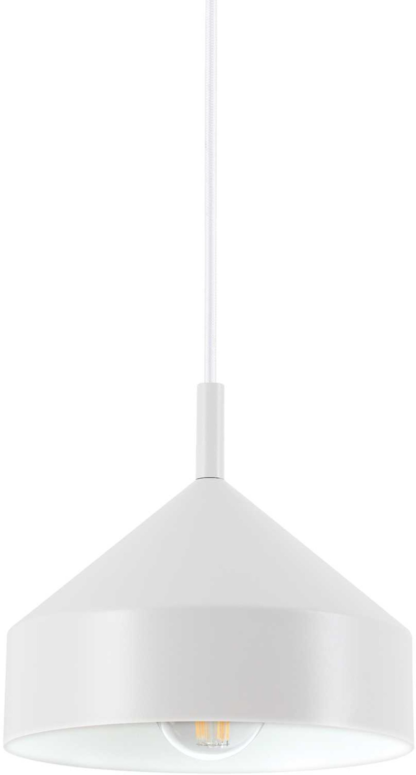 Pendellampe Ideal Lux Yurta justerbar Ø21 x H21-230 cm hvid metal E27