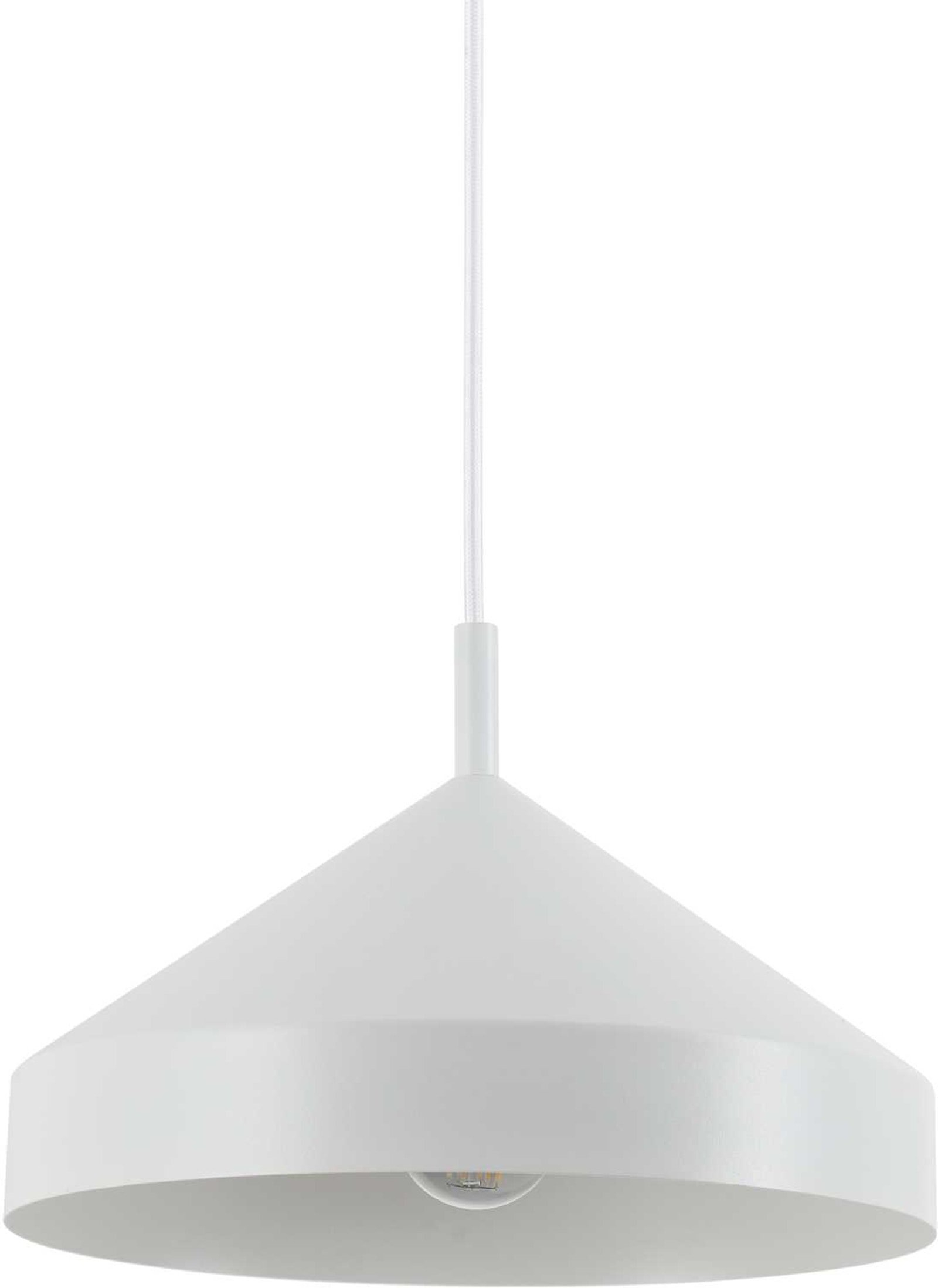 Pendel hængelampe Ideal Lux Yurta Ø300 mm justerbar højde 210-2300 mm hvid metal E27
