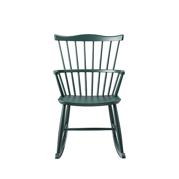 FDB Møbler - J52G Gyngestol - Black green  : Erling Christensen Møbler