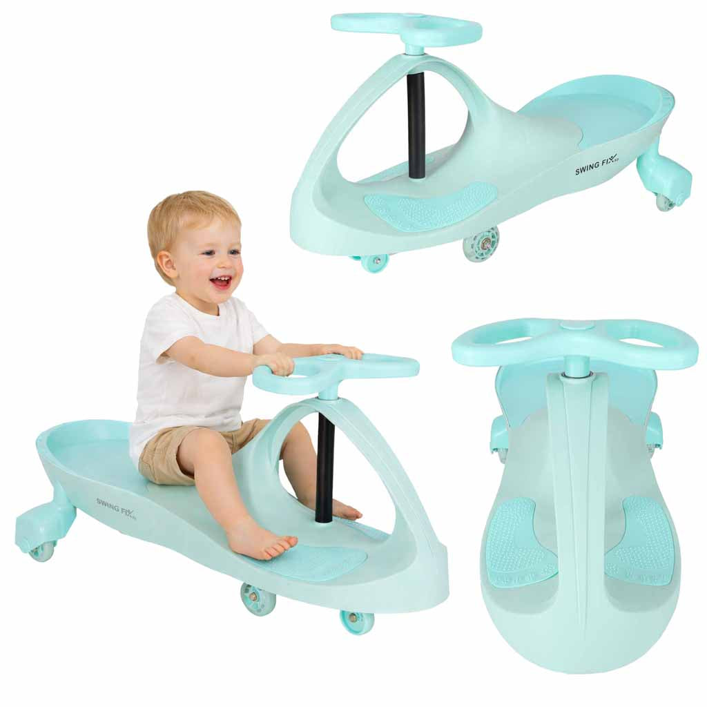 Gravity ride lysende LED-hjul i mintgrøn