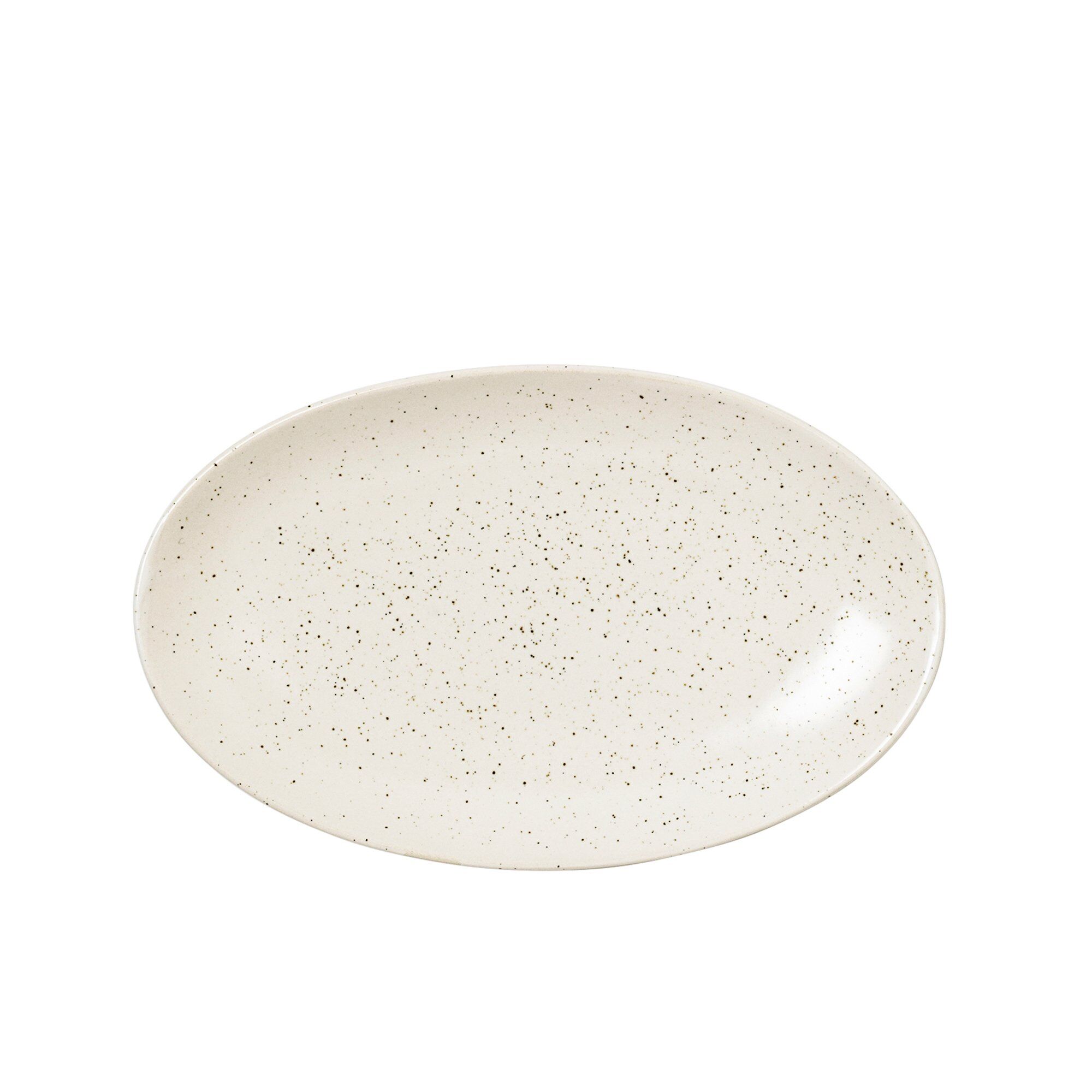 Broste Nordic Vanilla oval tallerken 22 x 13,6 cm