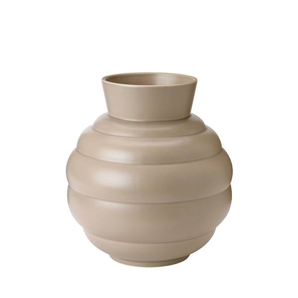 Knabstrup Keramik Knabstrup Tortus Archie vase No 3, h 26,5 cm - Dark Sand : Erling Christensen Møbler : Erling Christensen Møbler