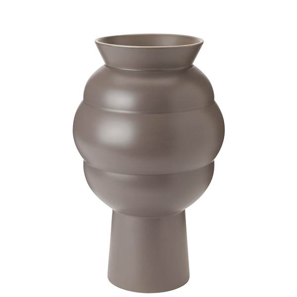 Knabstrup Keramik Knabstrup Tortus Archie vase NO 4, h 37 cm - Dark grey : Erling Christensen Møbler : Erling Christensen Møbler