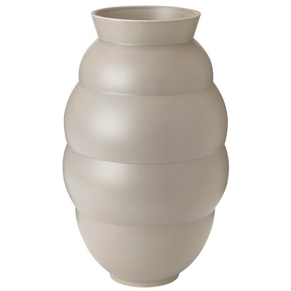 Knabstrup Keramik Knabstrup Tortus Archie vase No 5, h 41,5 cm - Light grey : Erling Christensen Møbler : Erling Christensen Møbler