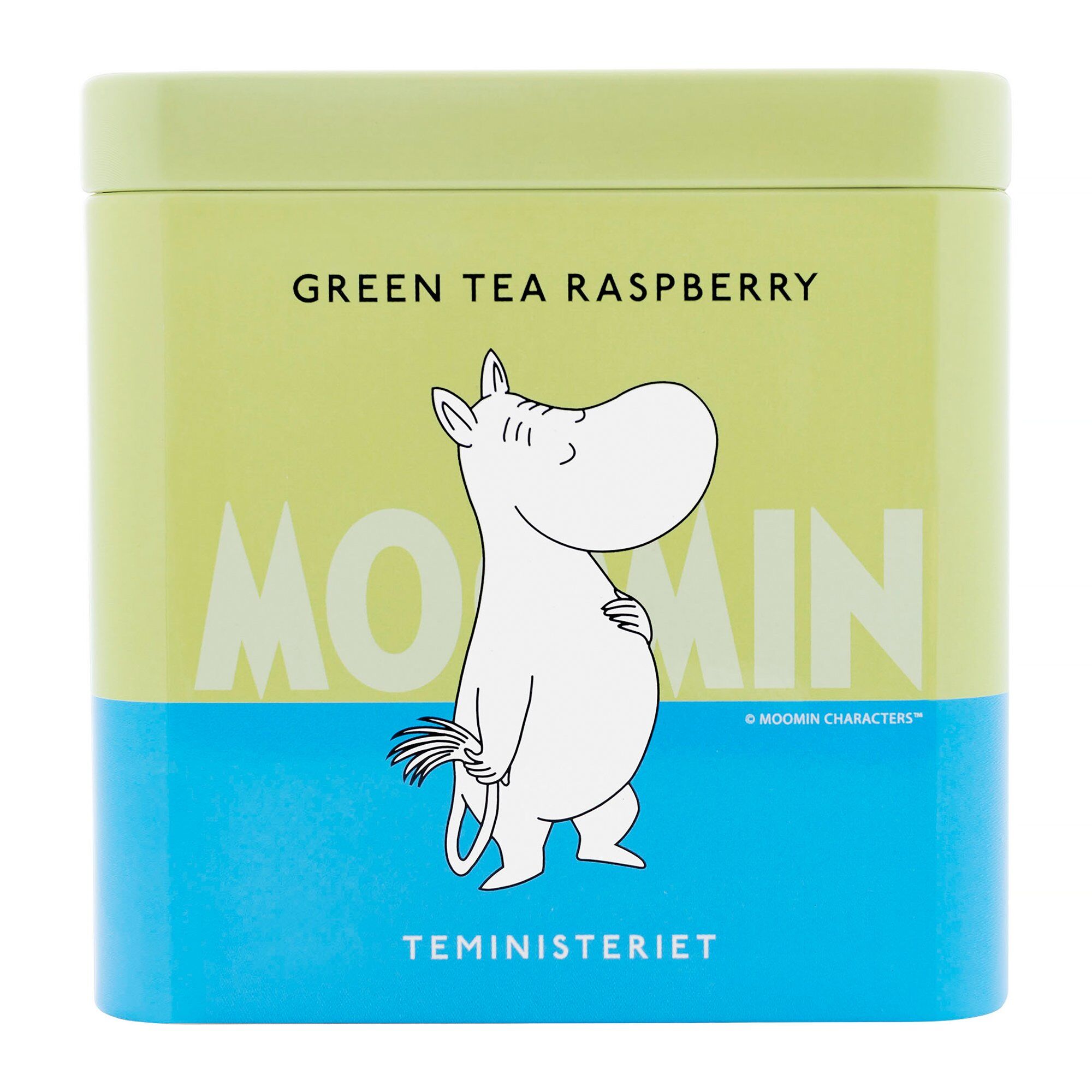 Teministeriet Moomin Raspberry grøn te, 100 g