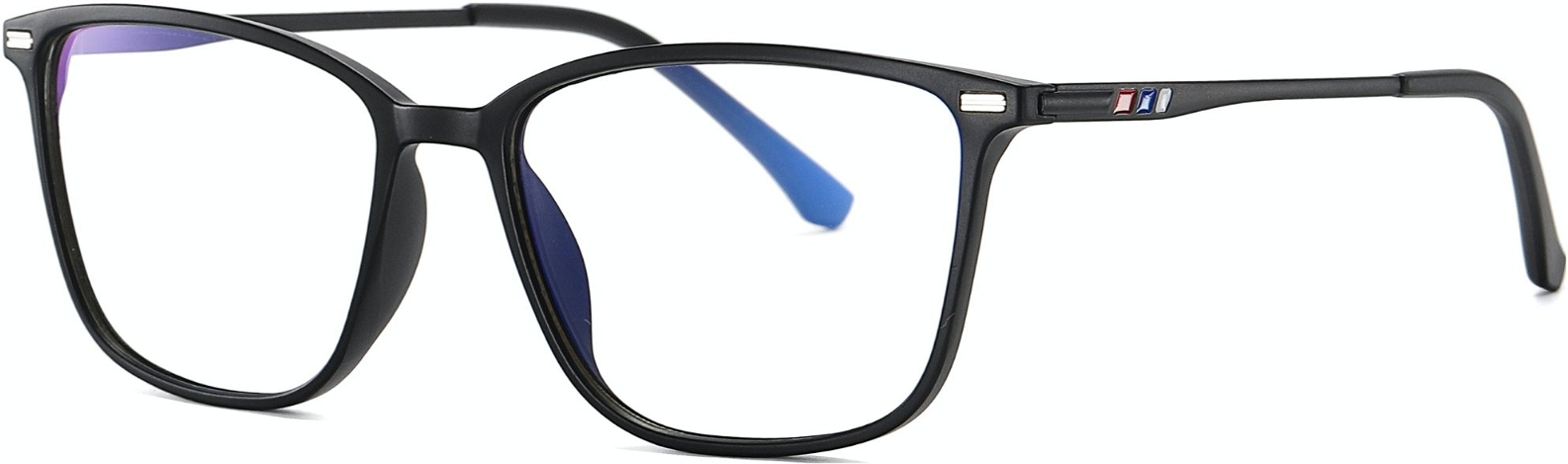 Bluelight briller til kvinder Kaleu Ground matsort unisex computerbriller i TR90 og metal