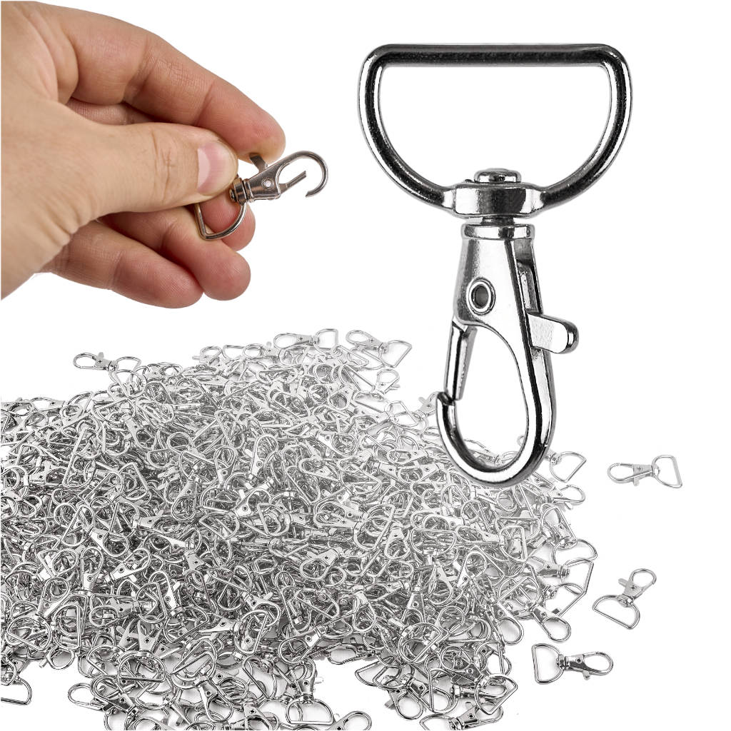 Metalkarabinhage fisk 500 stk.