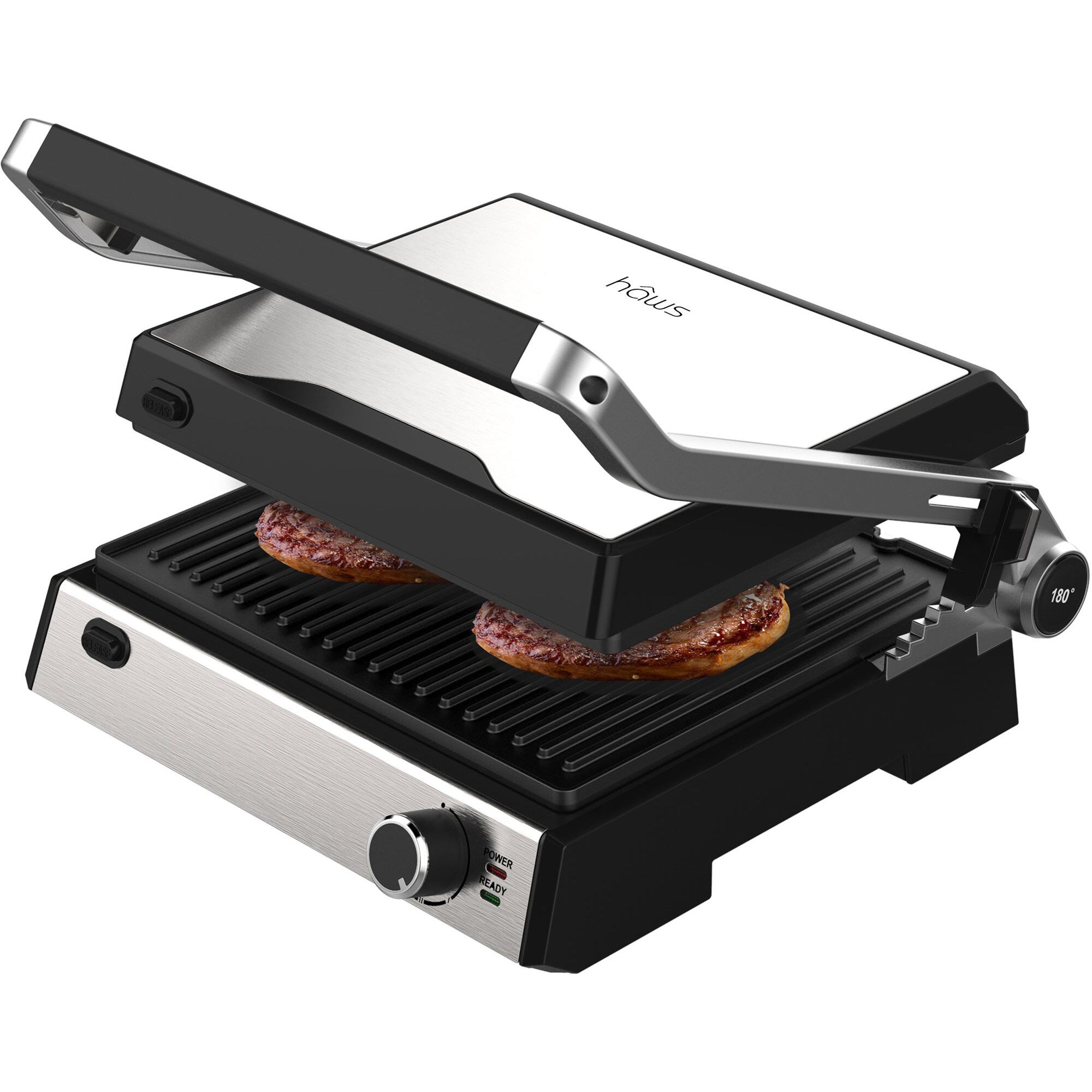HÃ¢ws  Møn Proff bord-/paninigrill, rustfri/sort