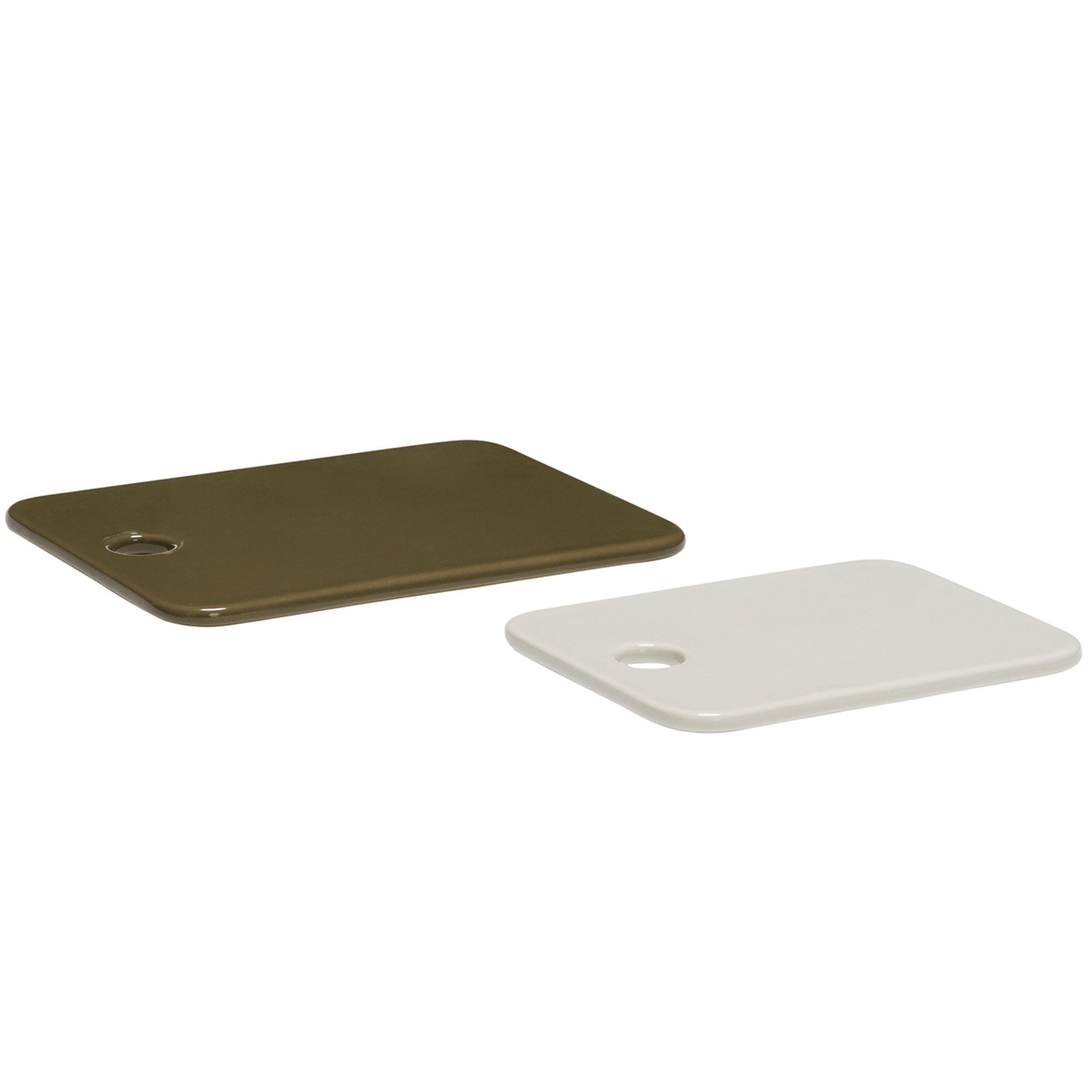 Hübsch Amare Smørplatter, sand/oliven