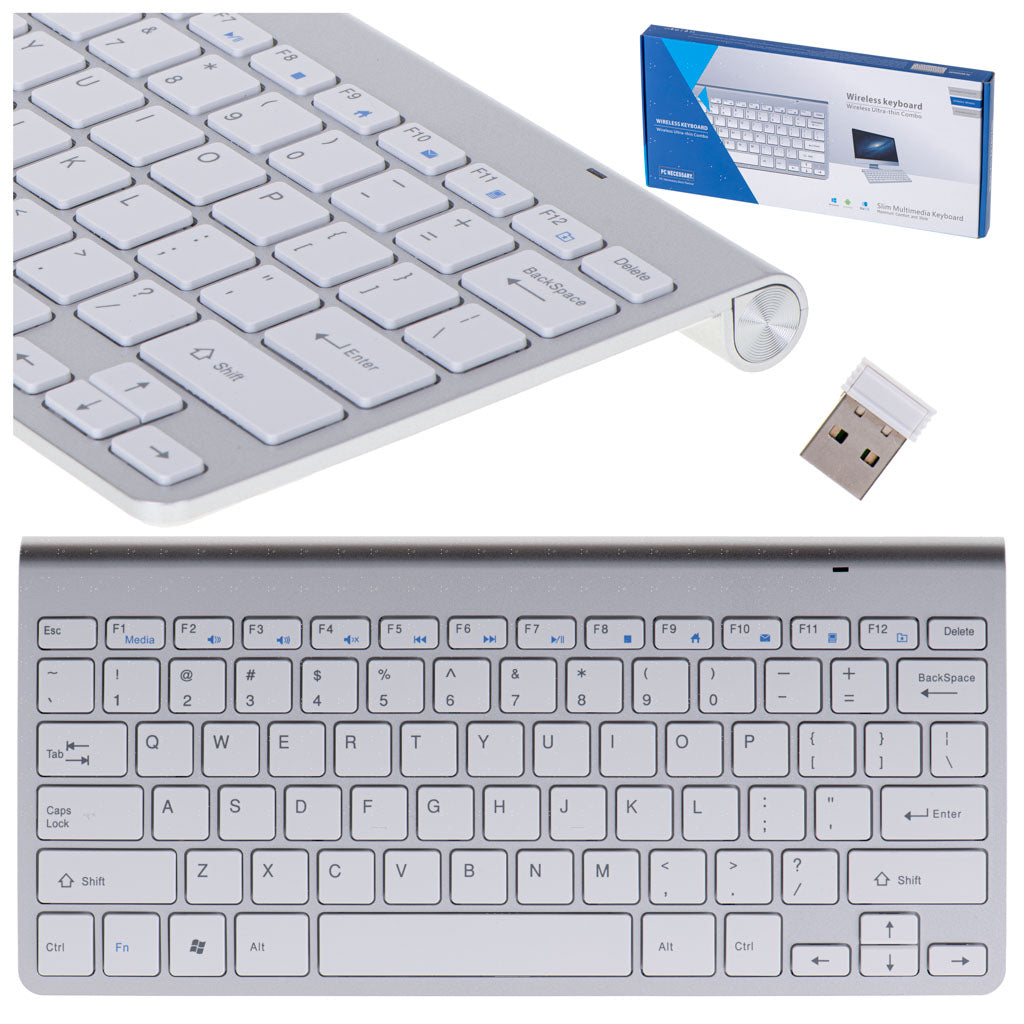 Trådløst Smart TV-tastatur, sølv