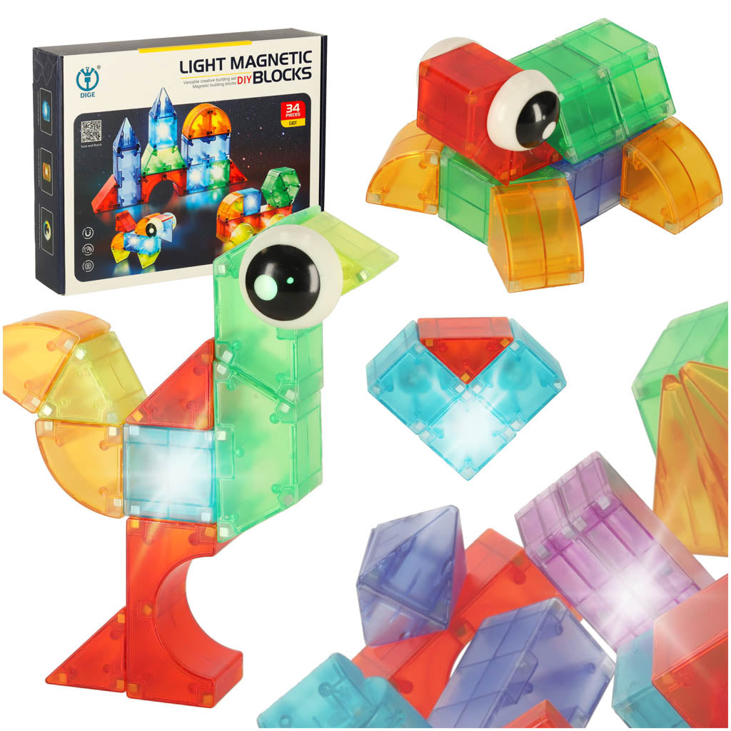 3D-konstruktionsmagnetiske LED-lysende 32 el