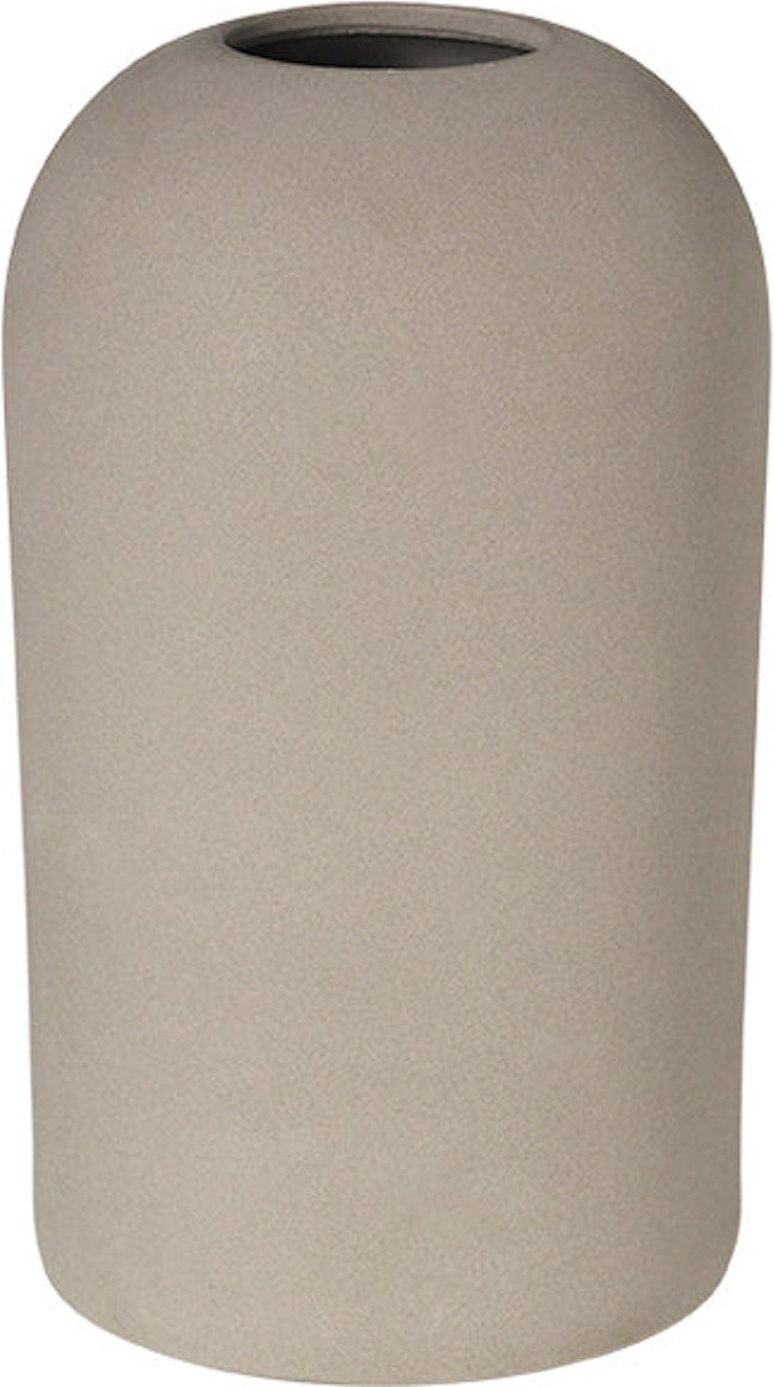 Vase Kristina Dam Dome terrakotta beige vandtæt Ø15 x H26 cm blomstervase