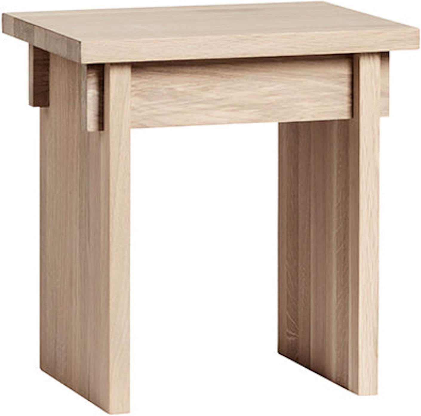 Taburet skammel Kristina Dam Japanese massiv eg natur H42xB30xL40 cm