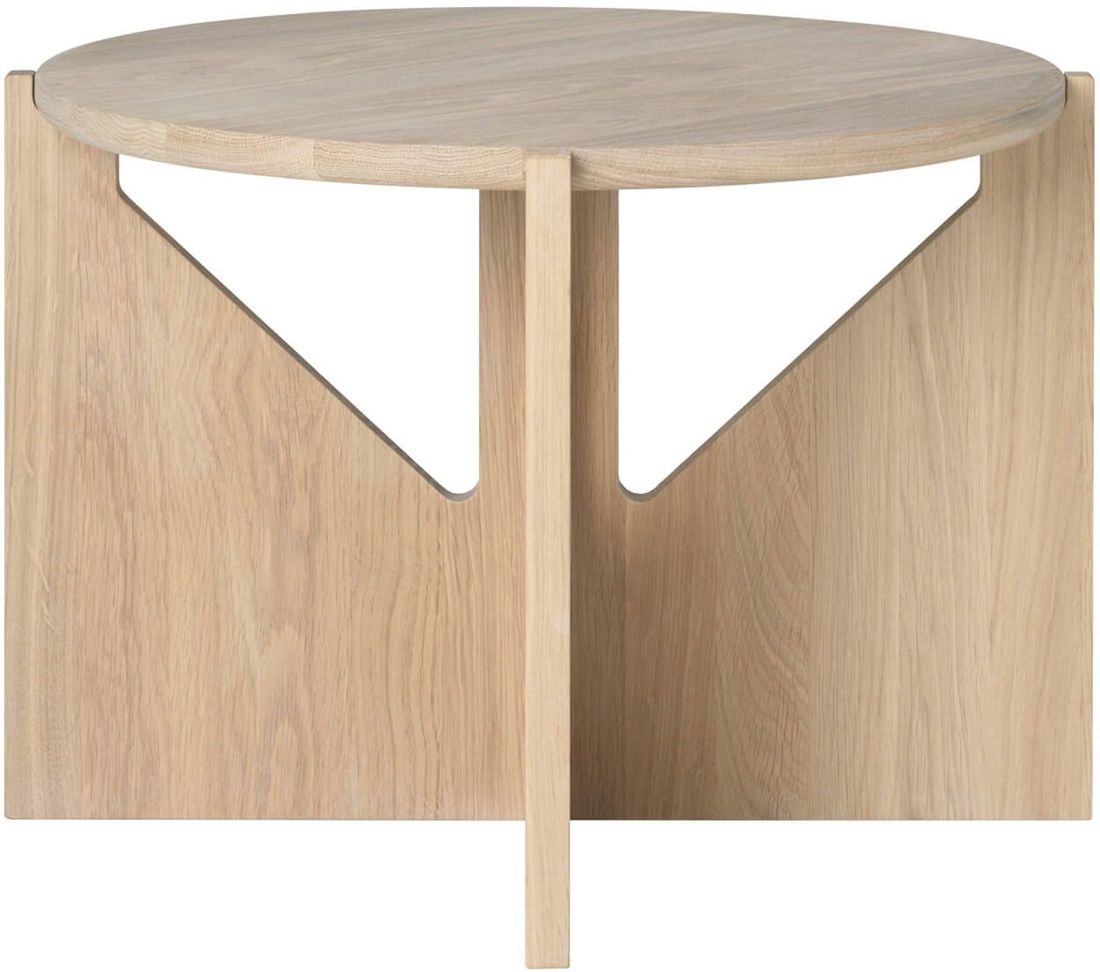 Sofabord Kristina Dam Simple Ø52 x H36 cm naturlig eg