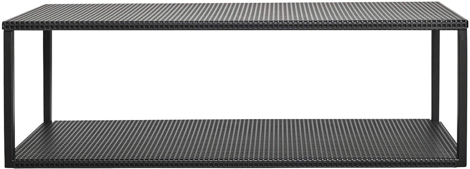 Væghylde Kristina Dam Grid sort pulverlakeret stål 25x75 cm